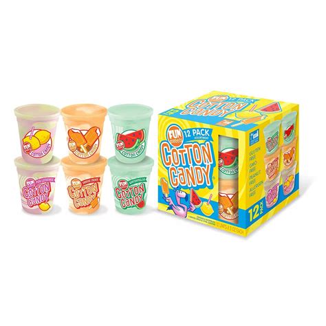 Fun Sweets Cotton Candy 12 Pack 1 Box Grocery