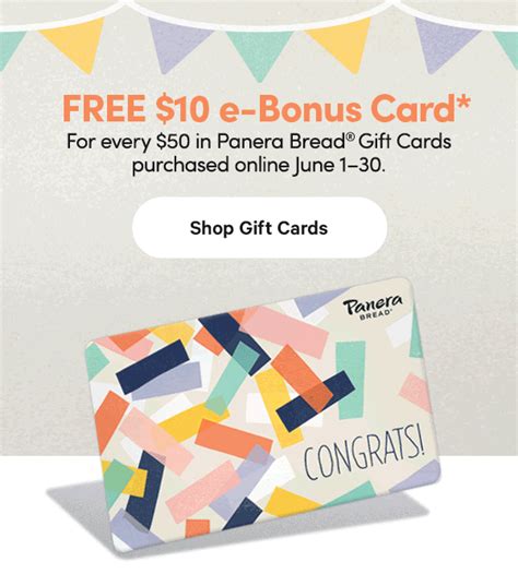 Panera bread gift cards quick summary: Free $10 Panera bonus with $50 card - deranged.mederanged.me