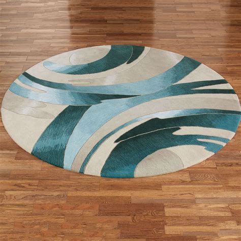 Perfect Storm Abstract Round Rugs By Jasonw Studios