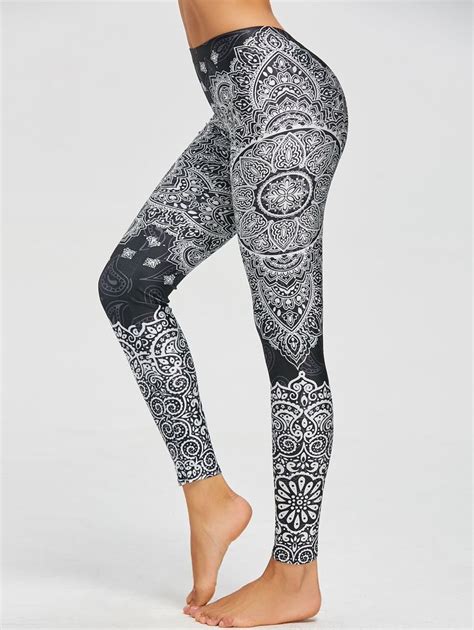 Bohemian Paisley Print Skinny Leggings