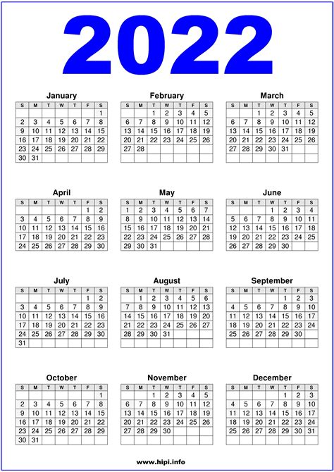 Calendar 2022 Us Printable Blue Calendars Printable Free