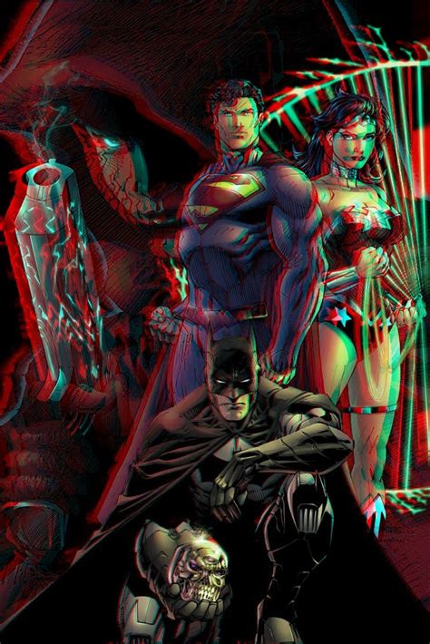 Superman Batman And Ww In 3d Anaglyph By Xmancyclops On Deviantart