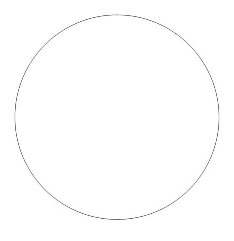 Free Printable Circle Templates Large And Small Stencils Matematik Şekil