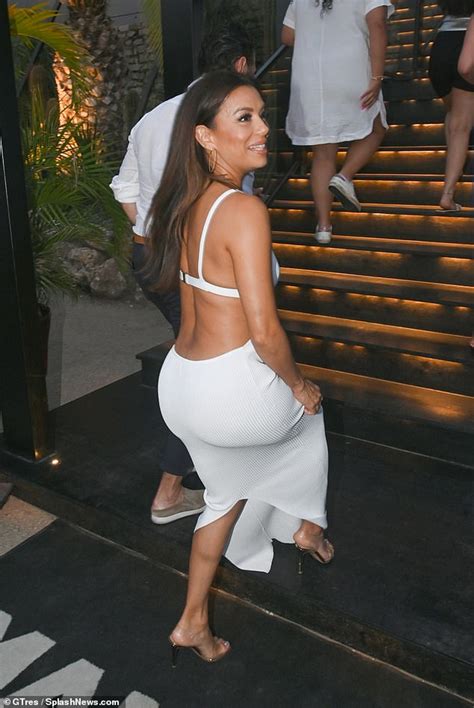 Eva Longoria Steps Out In A Pristine White Gown While Hitting The Red