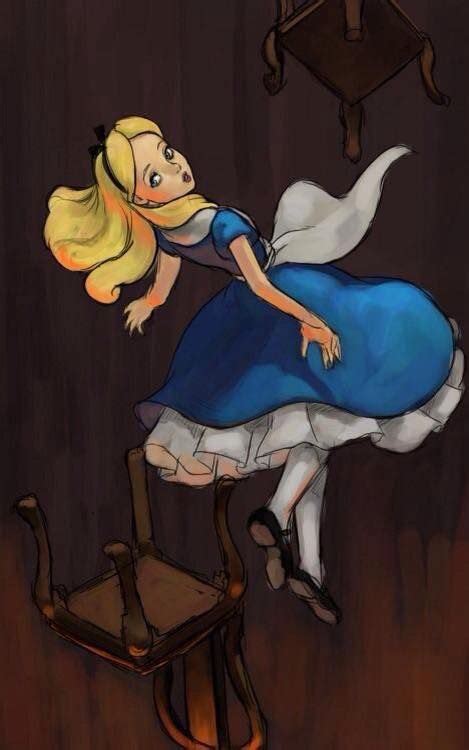 Falling Alice In Wonderland Disney Alice Wonderland