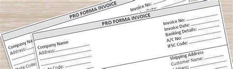 Hal Tentang Proforma Invoice Perbedaanya Dengan Invoice