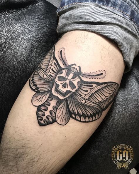 Moths Tattoo From B9 Studio Black And Grey Tattoos Blackwork Tattoo