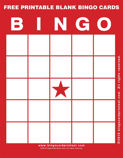 You can even play online bingo using any computer, phone or tablet. Free Printable Blank Bingo Cards - BingoCardPrintout.com