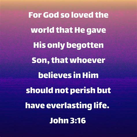 Verse Of The Day Nkjv Begotten Son Everlasting Life Nkjv Verse Of