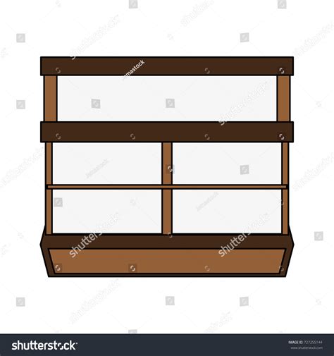 Bakery Empty Stand Stock Vector Royalty Free 727255144 Shutterstock