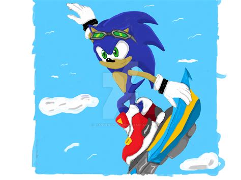Sonic Rider Coloured D By Transientwave On Deviantart