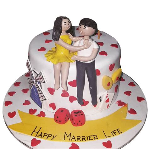 Buy Send Or Order Online Lovely Marriage Cake Winni