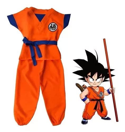 Disfraz Infantil Del Personaje Goku De Dragon Ball Z Talla 4 5 Años