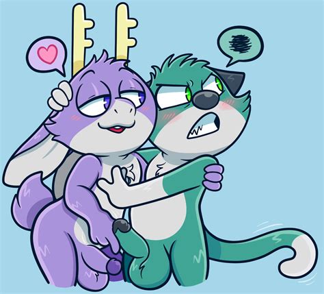 Rule 34 Annoyed Anthro Antlers Balls Bedfellows Blush Domestic Cat