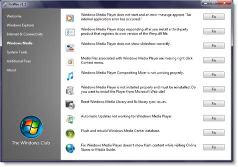 Repair Windows Media Player With Fix Wmp Utility