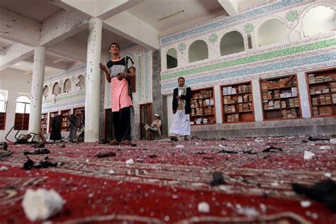 Yemen Mosque Bombings More Than 100 Killed In Suicide Attacks In Capital Sanaa Medics Say
