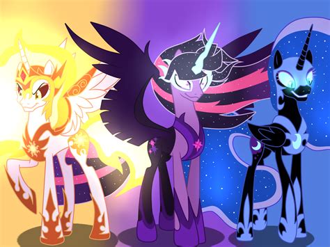 Dead Source Safe Artist Crystallightfury Daybreaker Nightmare Moon Twilight