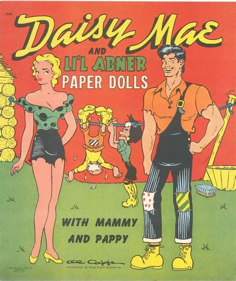 Vintage Uncut 1941 Daisy Mae Paper Dolls Hd Laser Reproduction~lo Pr~hi