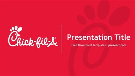 free chick fil a powerpoint template prezentr ppt templates