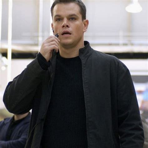 Matt Damon Jacket Bourne Ultimatum Black Suede Jacket