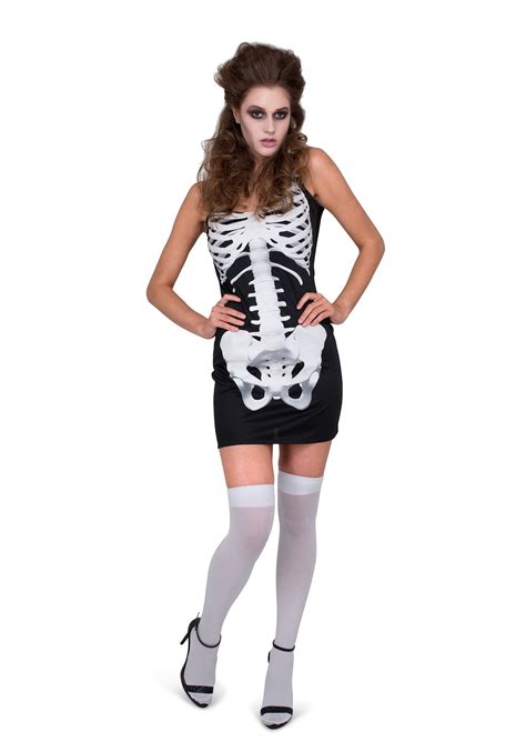 Womens Skeleton Costume Dress