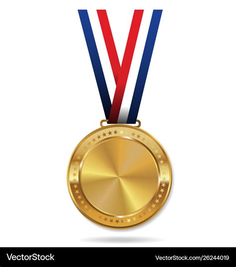 Gold Medal Royalty Free Vector Image Vectorstock