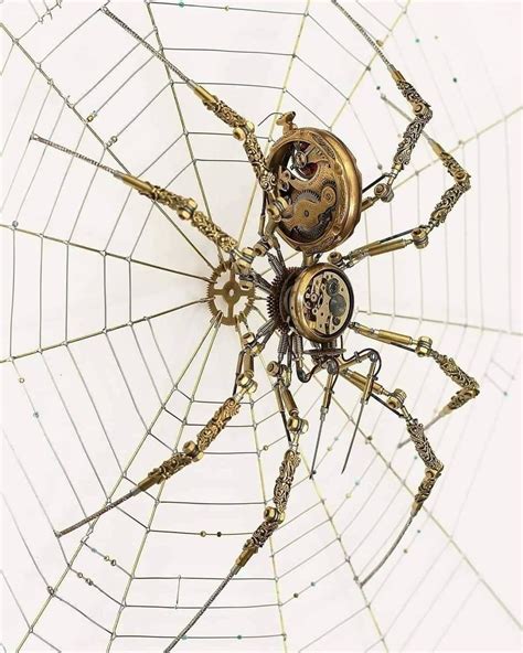 Clockwork Spider By Peter Szucsy Steampunk Art R Damnthatsinteresting