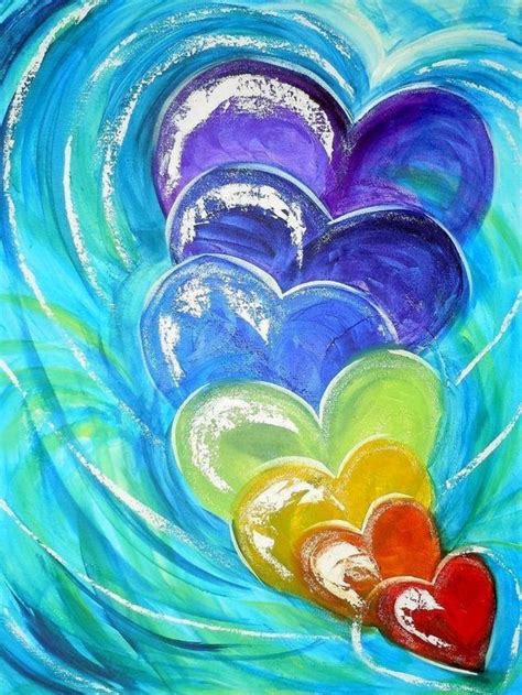 Hearts Painting Projects Painting Crafts Painting And Drawing Acrylic