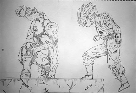 Goku Ssb Vs Jiren Boceto Por Jmiguel Dibujando