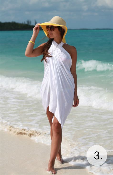4 Ways To Style A Sarong Beachwear Fashion Sarong Style Outfit Playa