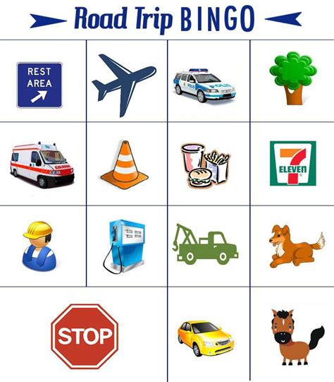 Planning A Road Trip Here Are Some Bingo Printable To Entertain And