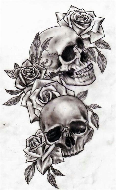 Chest Skull And Rose Tattoo For Men Best Tattoo Ideas