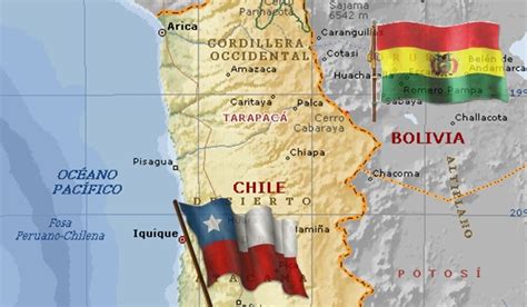 Chile Bolivia Mapa Plan De Chile De Alianza Con Bolivia Contra El