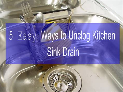 5 Easy Ways To Unclog Kitchen Sink Drain