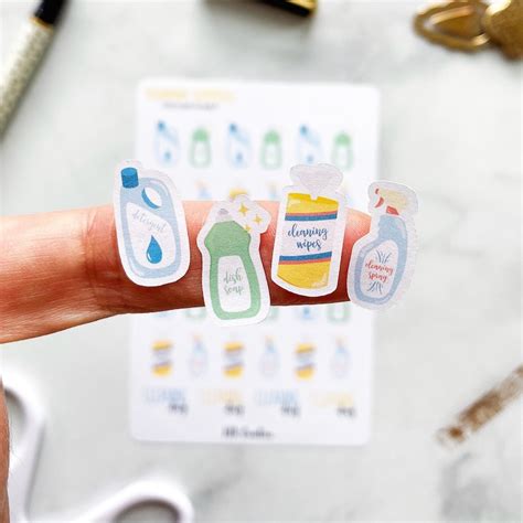 Cleaning Stickers Cleaning Day Stickers Reminder Stickers Etsy