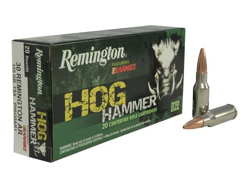 Remington Hog Hammer Ammo 30 Remington Ar 125 Grain Barnes