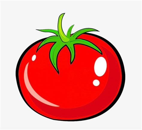 Cartoon Tomatoes Element Vegetable Cartoon Easy Drawings For Kids