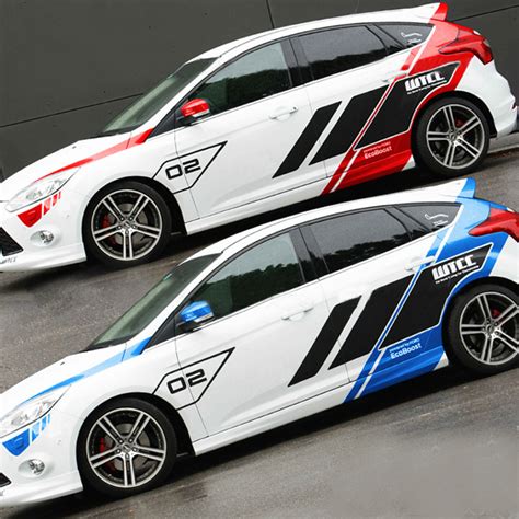 New Fox Car Stickers Pull Flower Color Stickers Wtcc Racing Decoration