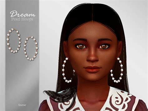 Dream Child Hoops Earrings By Suzue From Tsr • Sims 4 Downloads