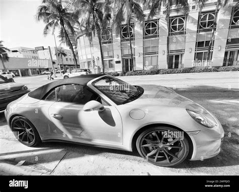 Los Angeles California Usa March 24 2021 Blue Porsche 718 Cayman