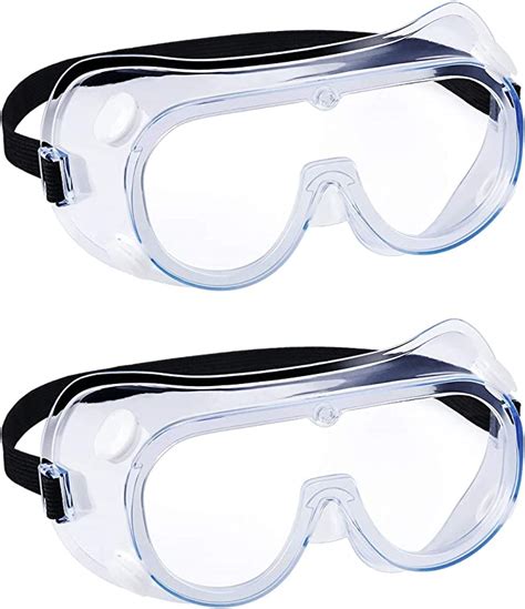 2 Pack Safety Goggles Anti Fog Protective Safety Glasses Eye Protection