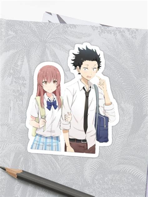A Silent Voice Sticker By Essentric Redbubble Anime