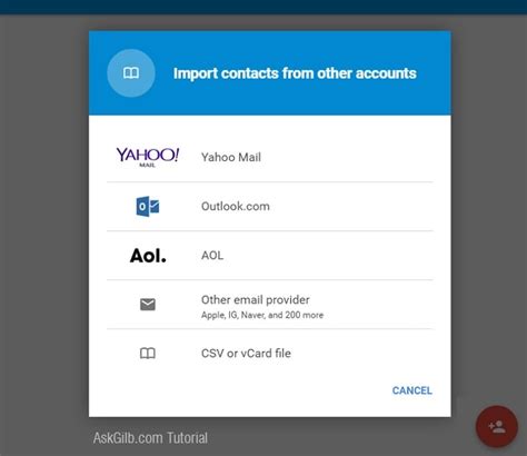 How To Import Contacts From Another Email Account Yahoo Into Gmail