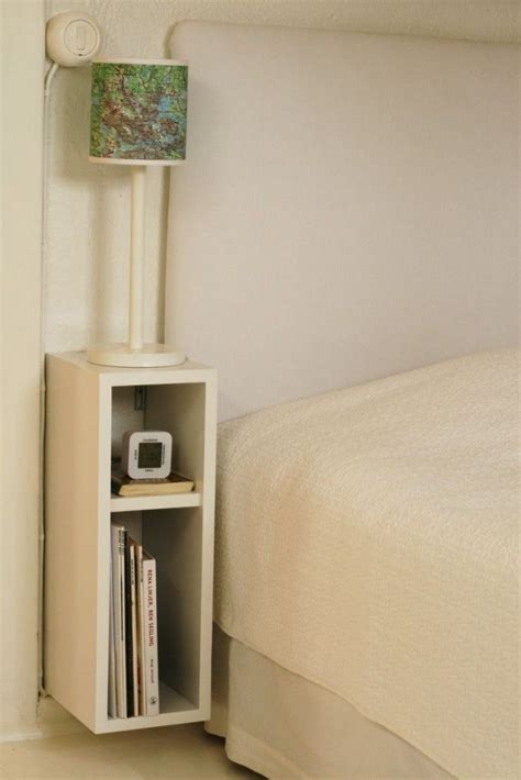 Bedside Table For Small Spaces How To Small Nightstand Bedside Table