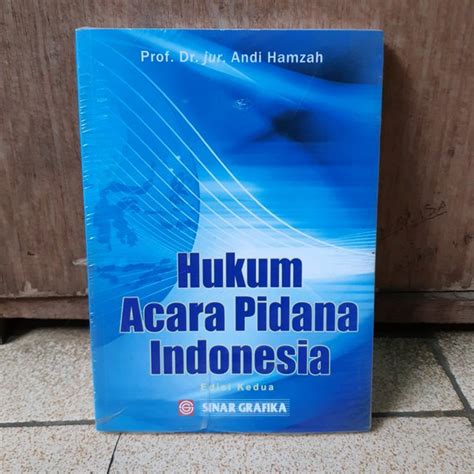 Jual Buku Original Hukum Acara Pidana Indonesia Prof Dr Jur Andi