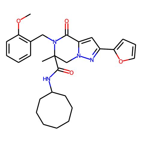 e223 0464 — chemdiv screening compound n cyclooctyl 2 furan 2 yl 5 [ 2 methoxyphenyl methyl] 6