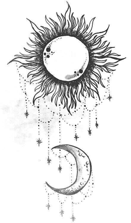 These celestial bodies rule our planet and our lives. Sun and moon. I want this on my shoulder | Sun tattoos, Sun tattoo, Moon tattoo