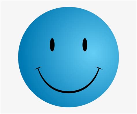 Blue Smiley Face Png Png Image Transparent Png Free Download On Seekpng