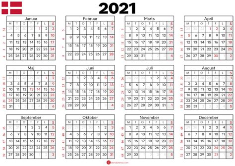 Print Selv Kalender 2021 Gratis Download Print Selv K