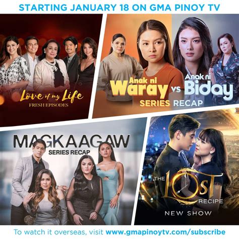 Gma Pinoy Tv Brings Back Well Loved Kapuso Series This January News And Events Gma Pinoy